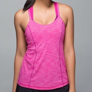 Lululemon Magenta Run For Gold Tank Top